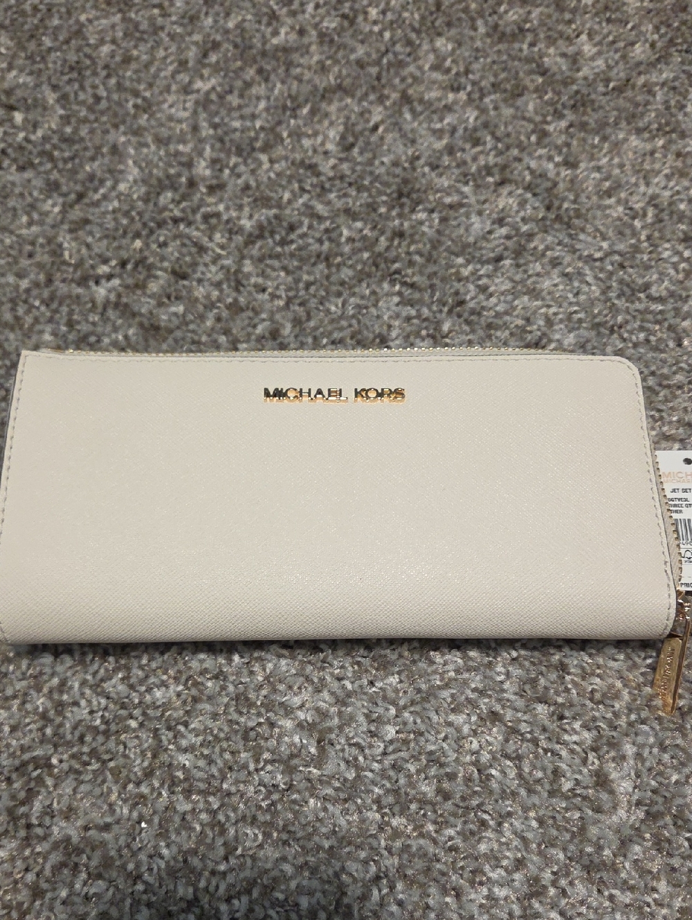 Michael Kors Women's Beige Signature MK Backpack with Wallet - Picture 9 of 9